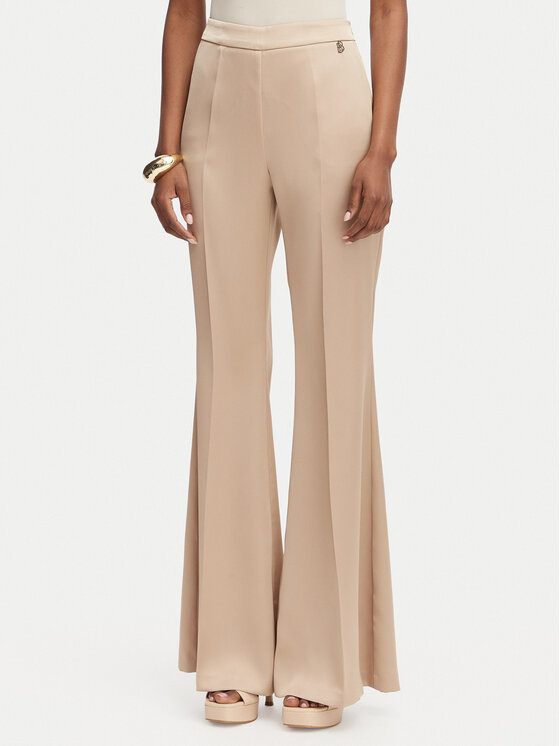 Babylon Spodnie materiałowe S00555 Beżowy Regular Fit