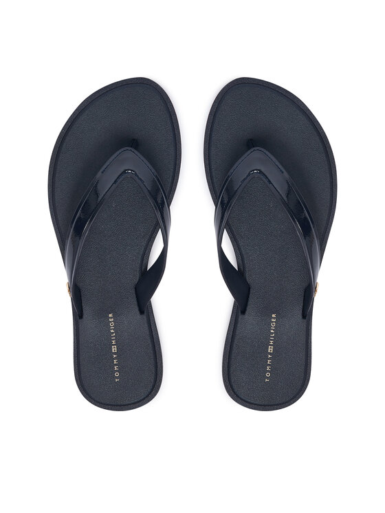 Tommy Hilfiger Japonki Th Scandi Shiny Summer Sandal FW0FW09446 Granatowy