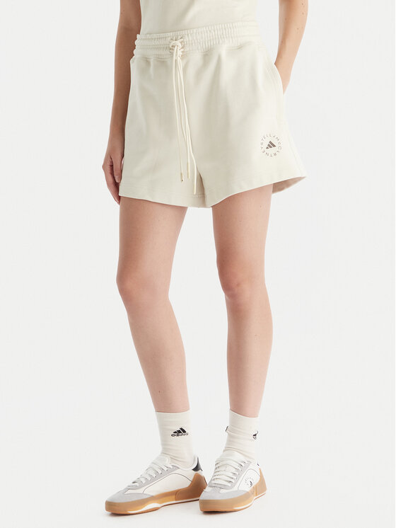 adidas by Stella McCartney Szorty sportowe True Casuals JX6786 Beżowy Loose Fit