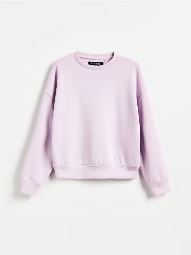Reserved - Bluza z modalem - lawendowy