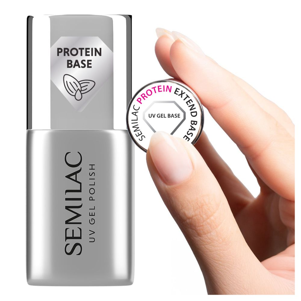 Semilac Baza do Lakierów Hybrydowych i Żelowych Protein Extend Base 7 ml