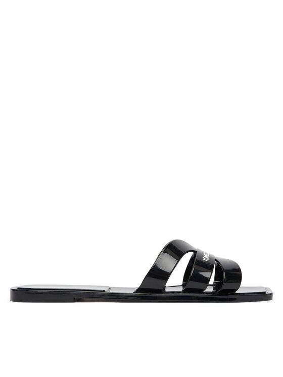 KARL LAGERFELD Klapki Jelly IV KL80025S Czarny