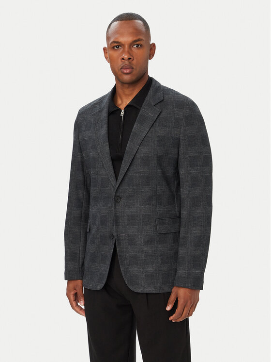 HUGO Marynarka Anton263X-H 50565382 Szary ciemny Extra Slim Fit