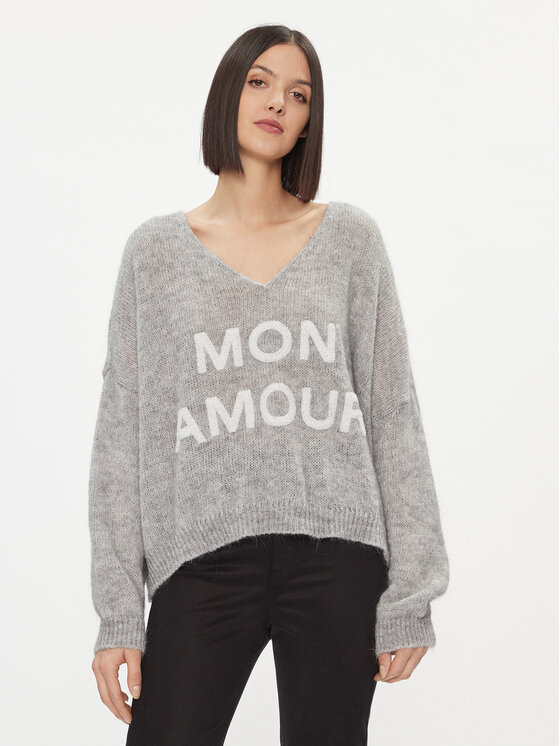 Kontatto Sweter 3M1200 Szary Oversize