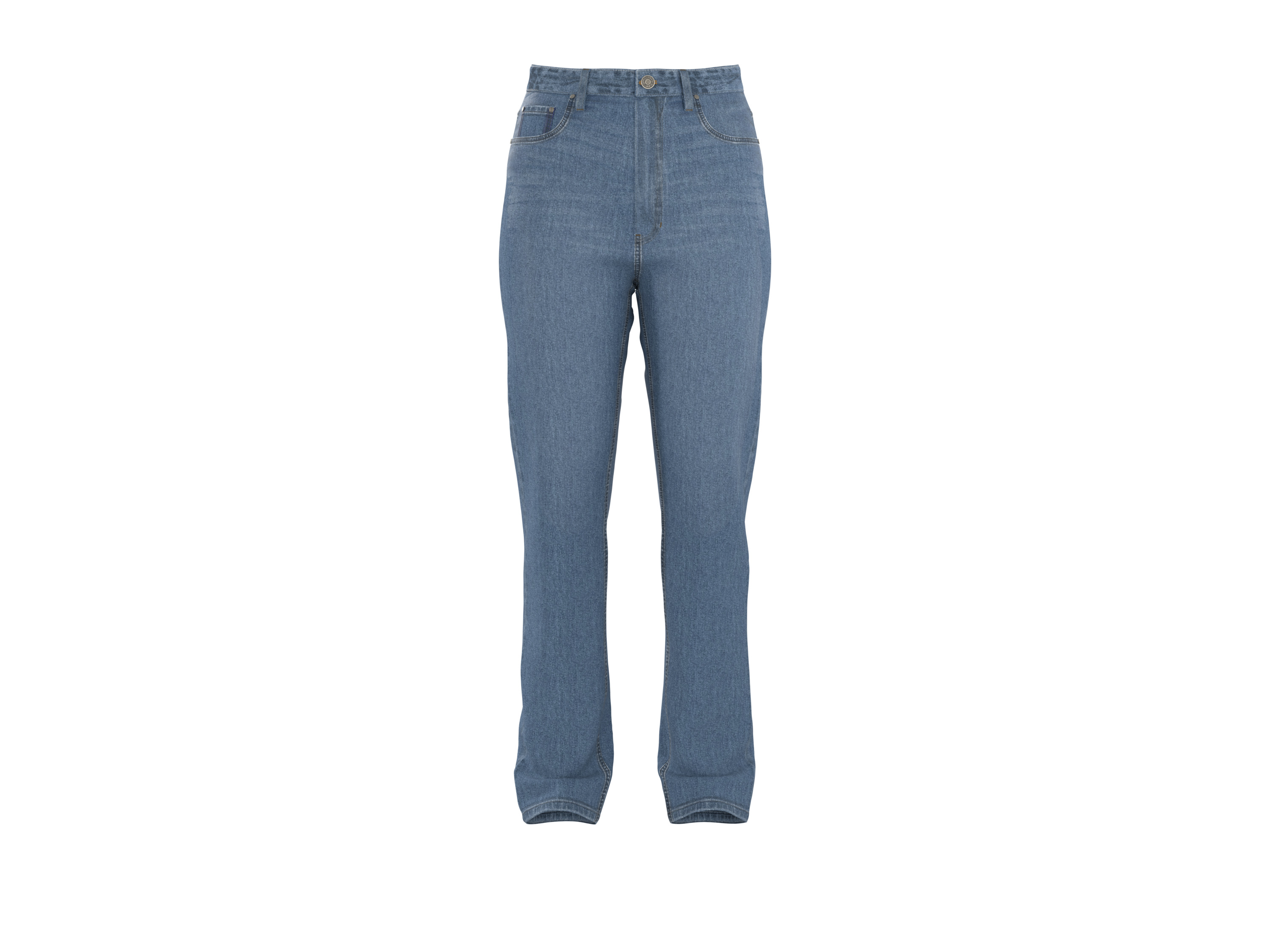 esmara® Jeansy damskie straight fit (Niebieski, 38)