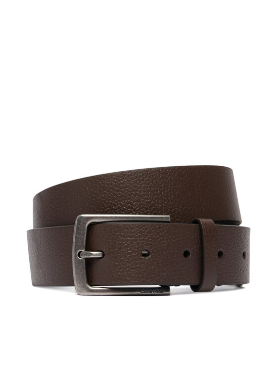 Calvin Klein Pasek Casual Pin Buckle Pebble 35Mm LV04D7095G Brązowy