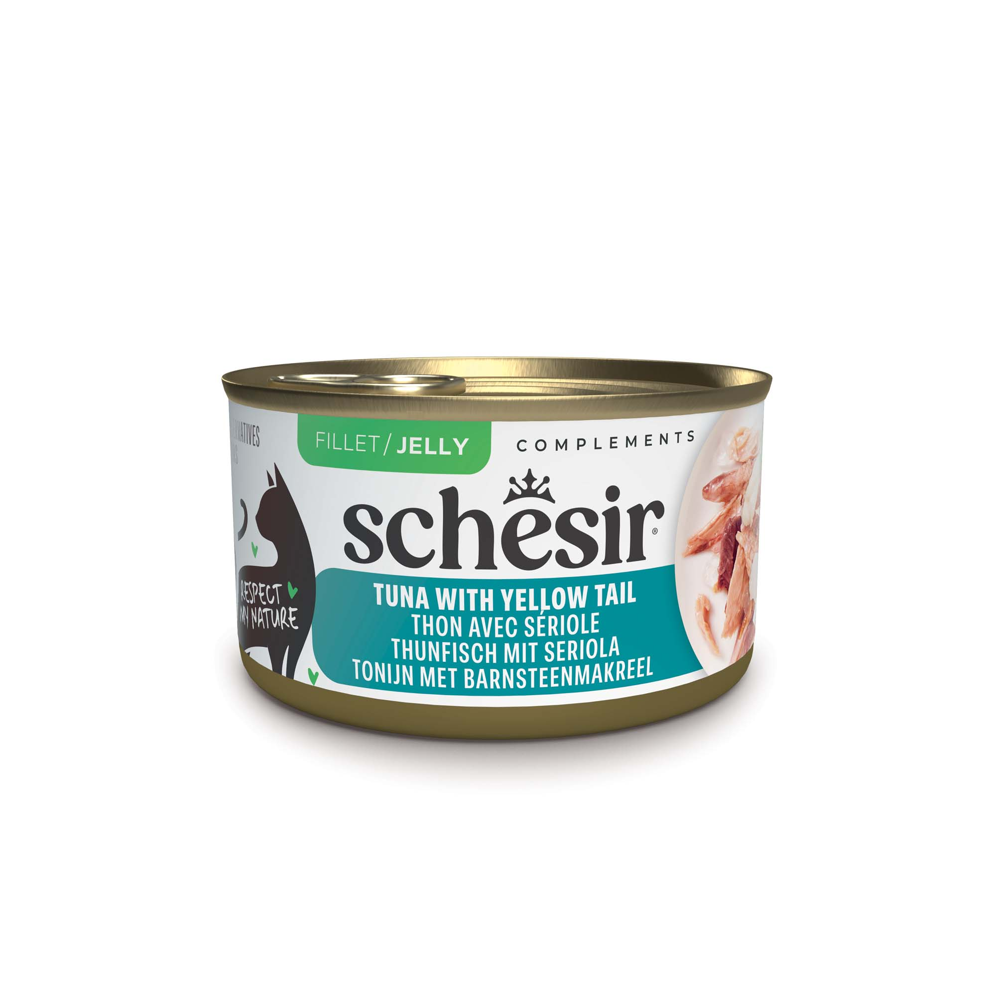 Schesir Complements w galarecie, 12 x 70 g - Tuńczyk z makrelą żółtoogonową