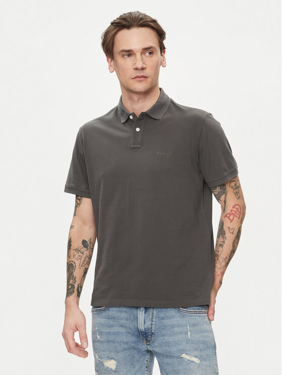 Pepe Jeans Polo New Oliver Gd PM542099 Szary Regular Fit