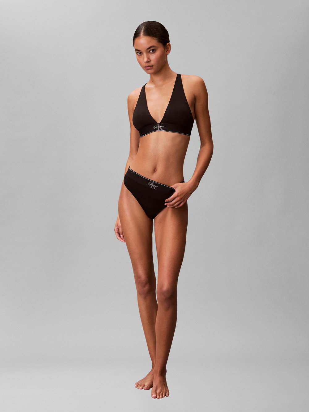 Calvin Klein Damski biustonosz trójkątny - usztywniany Kobiety czarny, L