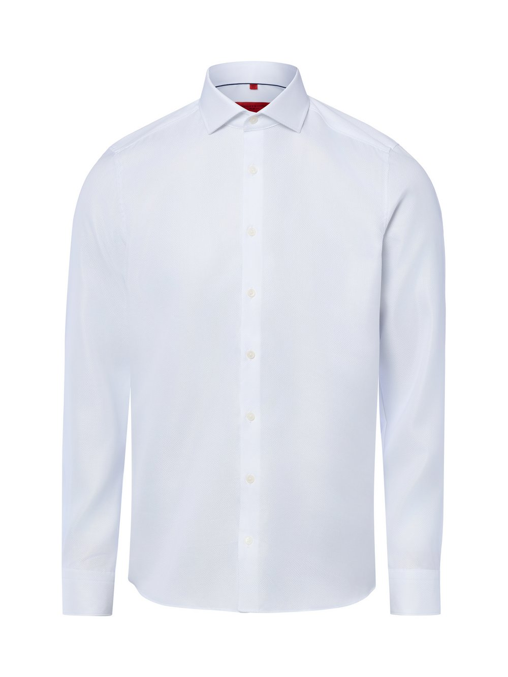 Finshley & Harding Męska koszula biznesowa - non-iron Mężczyźni Slim Fit Bawełna biały, 37