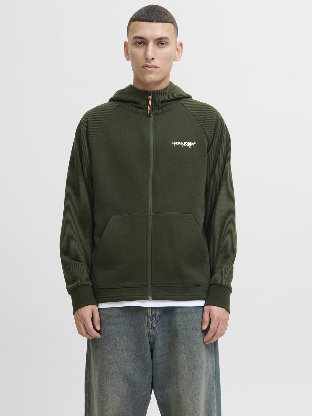 Jack & Jones Męska kurtka dresowa - JJThatcher Mężczyźni zielony, M