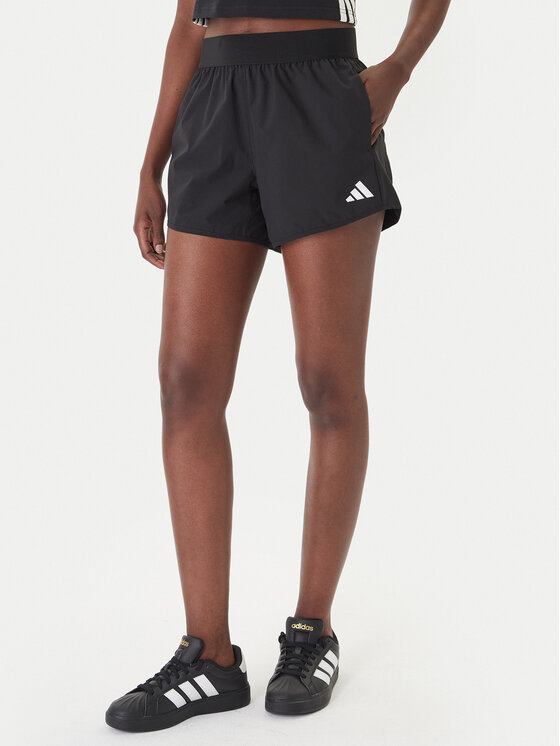 adidas Szorty sportowe Pacer Workout Flex KC9554 Czarny Regular Fit