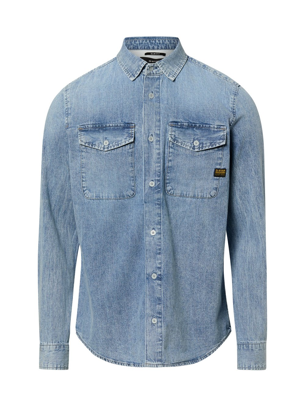 G-Star RAW Męska koszula dżinsowa - Granatowy Mężczyźni Slim Fit Bawełna niebieski, XXL