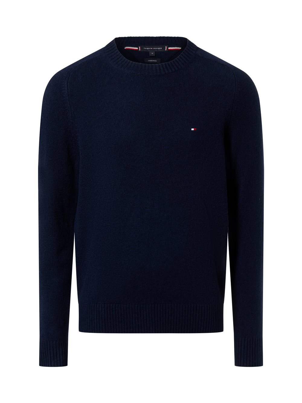Tommy Hilfiger Męski wełniany sweter Mężczyźni Wełna niebieski, XL
