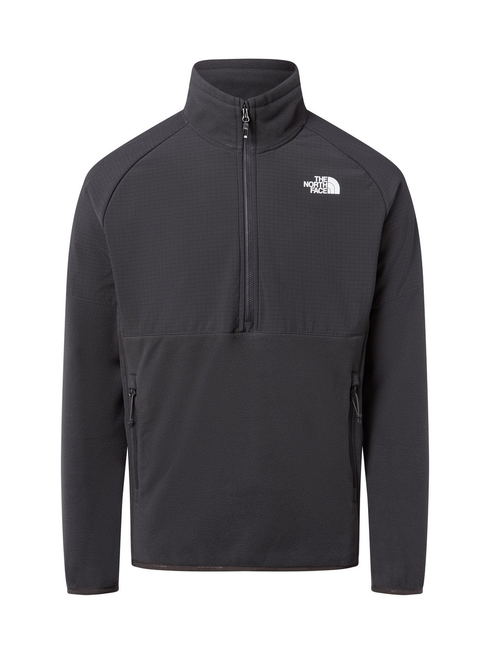 The North Face Męska kurtka polarowa - GLACIER HEAVYWEIGHT 1/2 ZIP Mężczyźni Sztuczne włókno szary, S