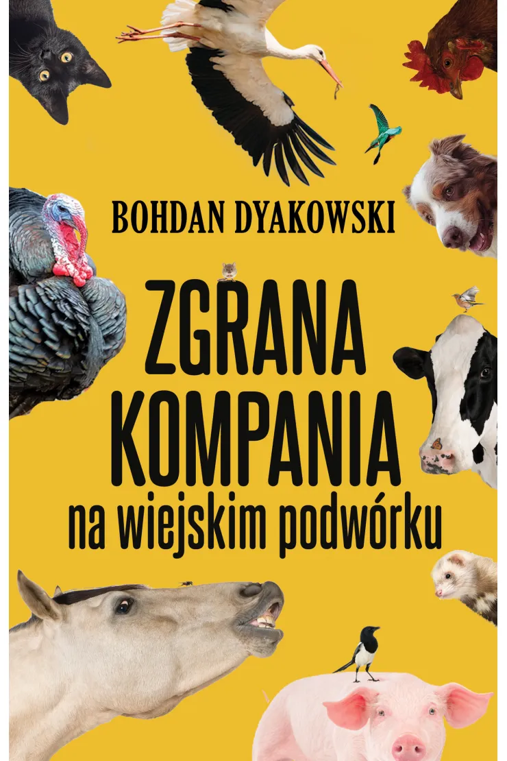Zgrana kompania na wiejskim podwórku