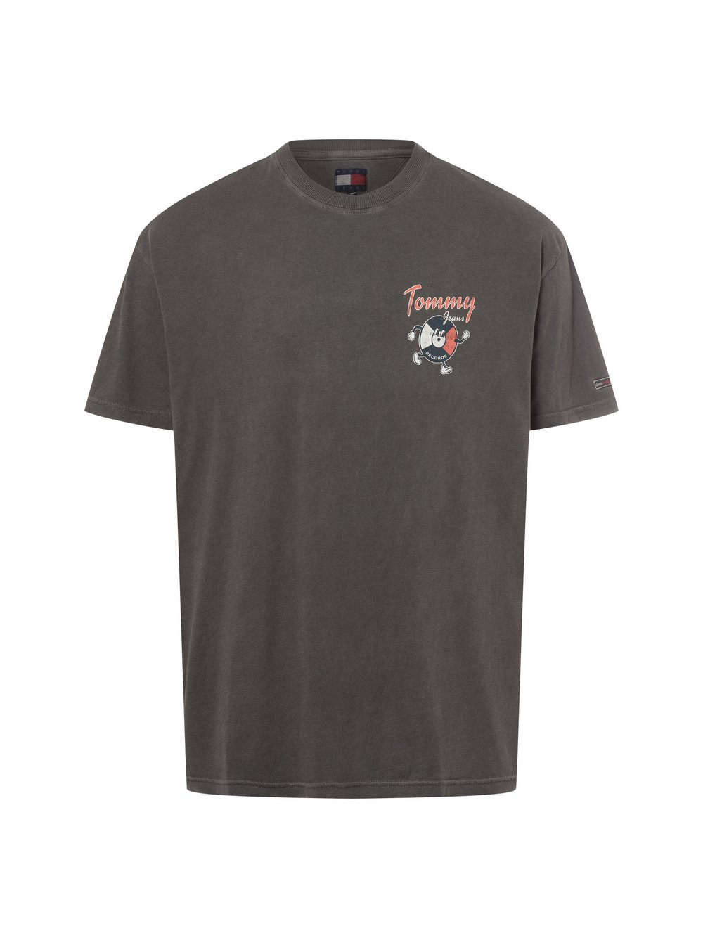 Tommy Jeans Koszulka męska - Nowość Mężczyźni Bawełna szary, M