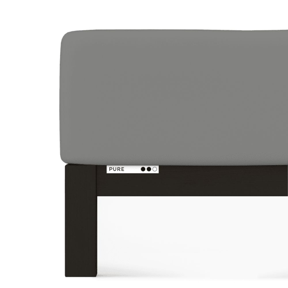 Prześcieradło Pure Schlafgut 120 x 200cm-130 x 220 cm 19-35 cm Gray Mid 128 bawełna, antyalergiczny