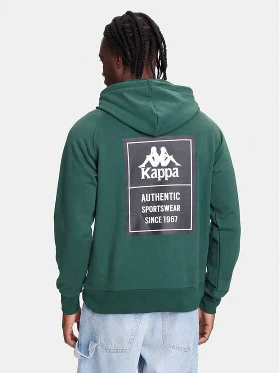 Kappa Bluza Authentic 321W7GW Zielony Regular Fit