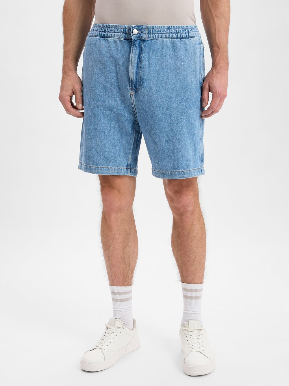 Calvin Klein Jeans Męskie dżinsowe szorty bermudy Mężczyźni Bawełna niebieski, 31