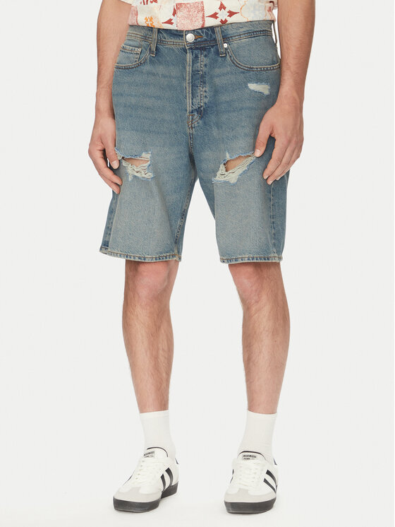 Jack & Jones Szorty jeansowe Alex 12274957 Niebieski Loose Fit miniaturka