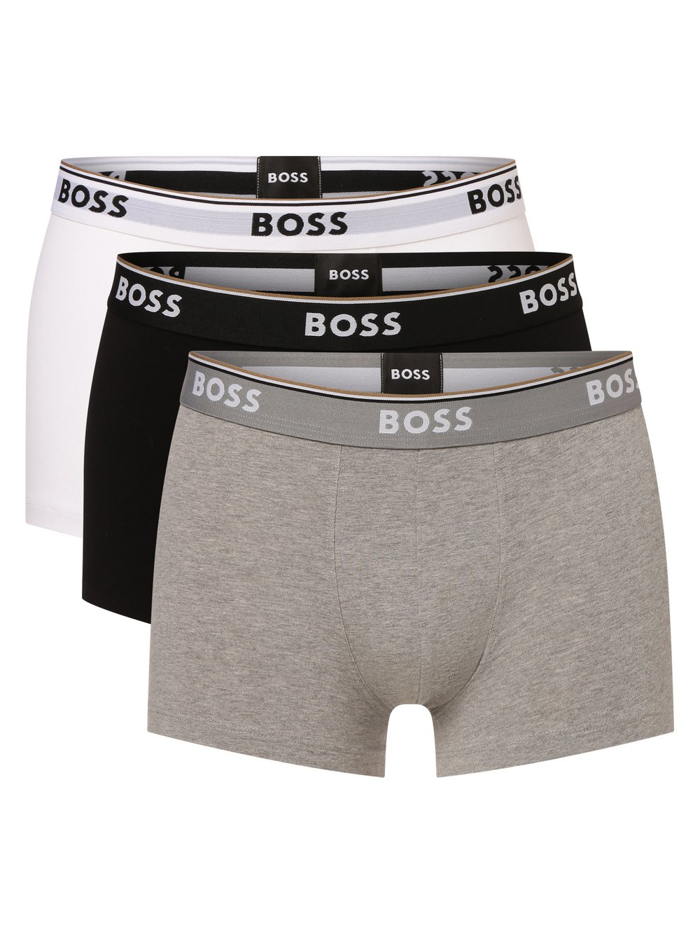 BOSS Obcisłe bokserki pakowane po 3 szt. Mężczyźni Bawełna szary|czarny|biały|wielokolorowy, XXL