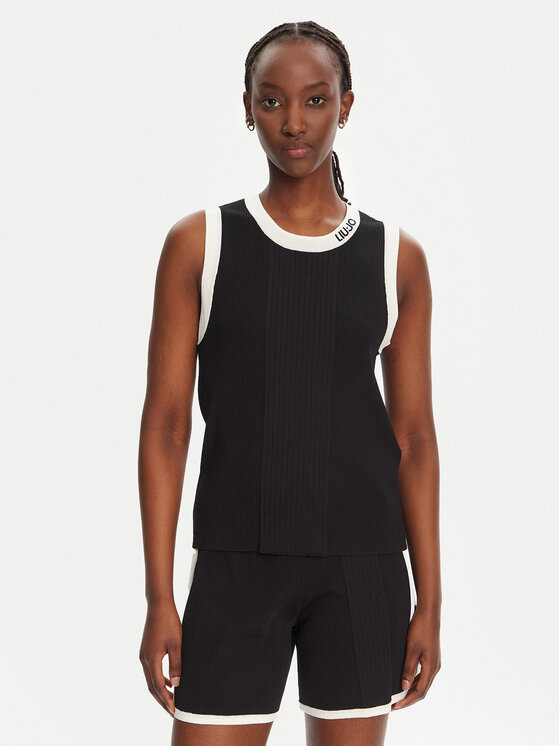 Liu Jo Sport Top TA5092 MS022 Czarny Regular Fit
