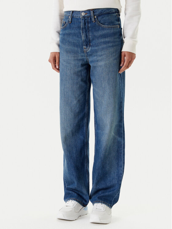 Tommy Jeans Jeansy Layla DW0DW20512 Granatowy Straight Fit