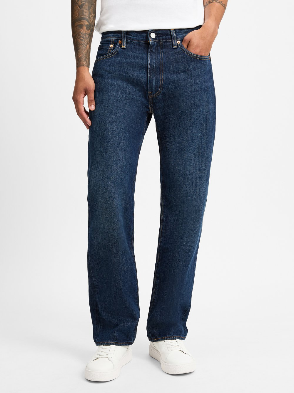 Levi's Heren Jeans - 555™ Relaxes Mężczyźni Bawełna niebieski, 36-32