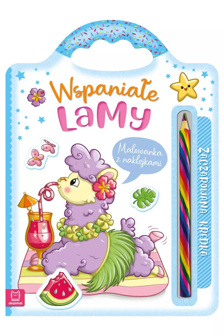 Wspaniałe lamy. Malowanka z naklejkami