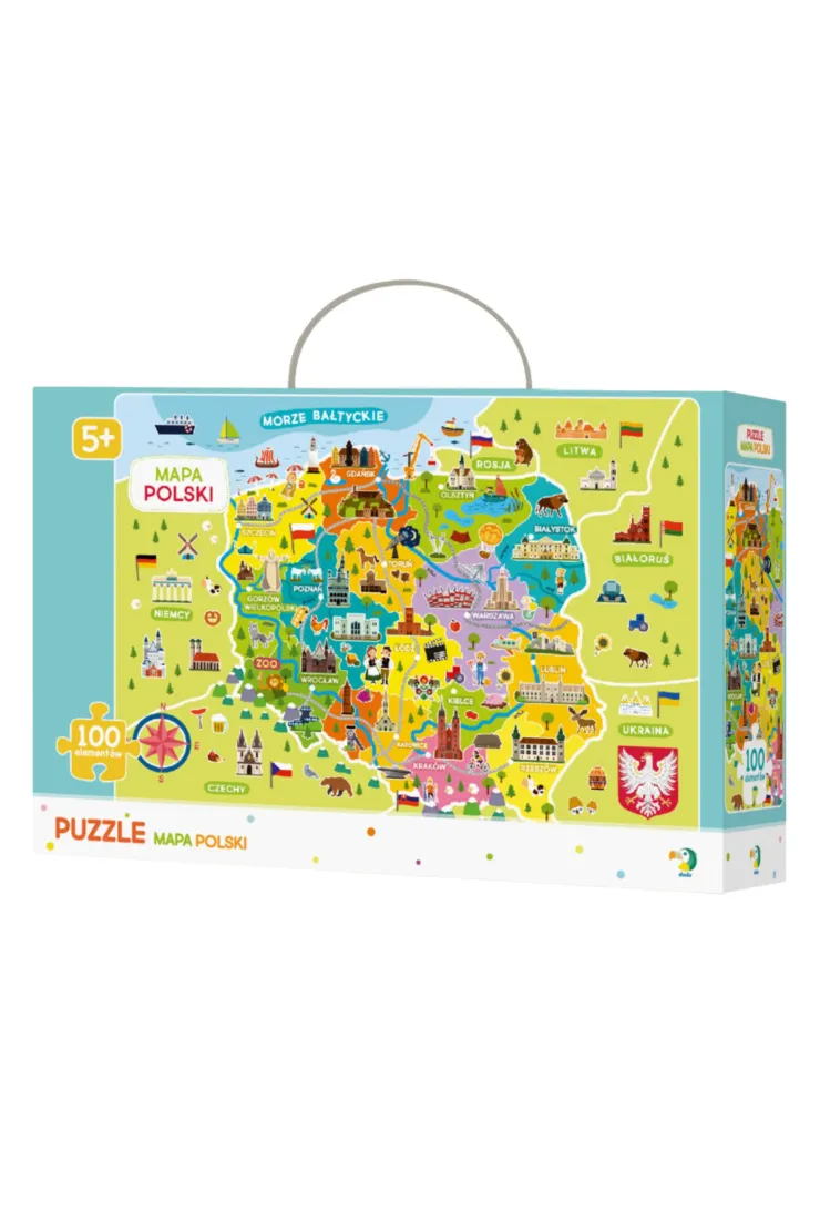 Puzzle 100 el. Mapa Polski