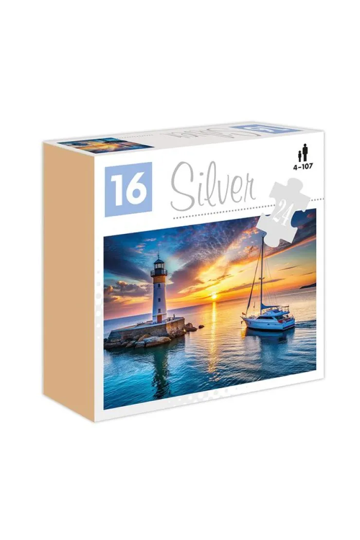 Puzzle 24 el. Latarnia morska Silver