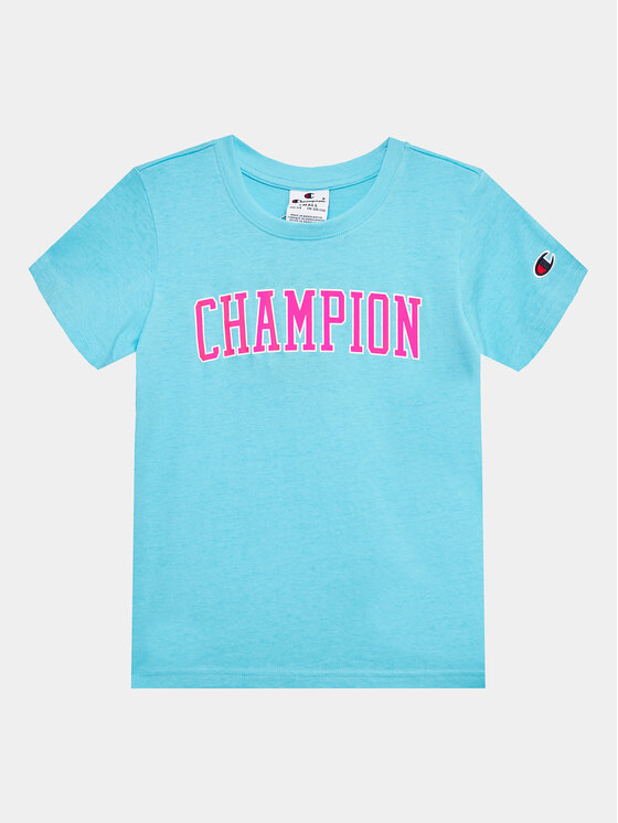 Champion T-Shirt Bookstore 404658 Niebieski Regular Fit