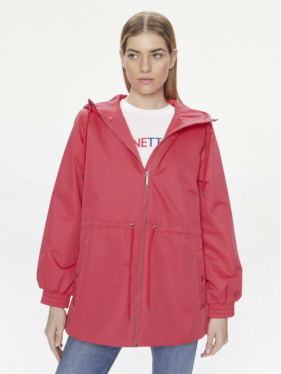 United Colors Of Benetton Kurtka przejściowa 27WZDN054 Różowy Regular Fit