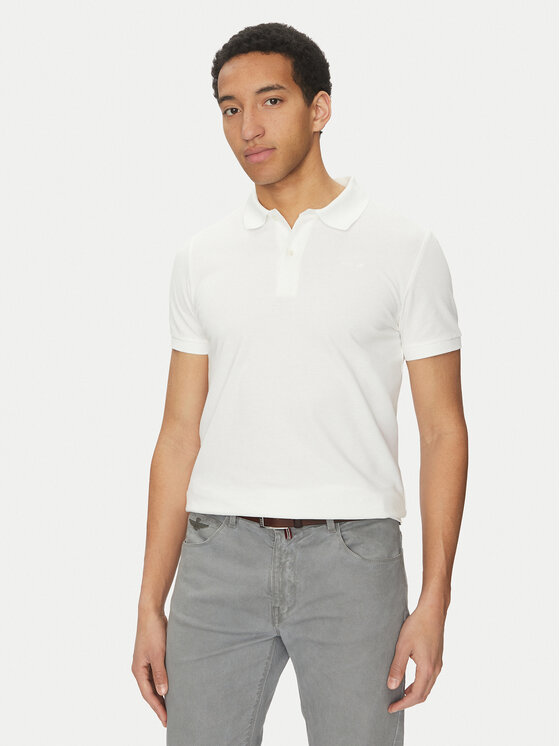 Geox Polo M5511B T3240 F2128 Biały Regular Fit