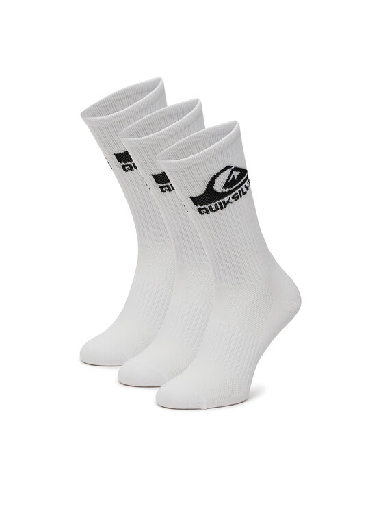 Quiksilver Skarpety długie AS_QUIKSILVER_101W_SS25 (3-PACK) Biały