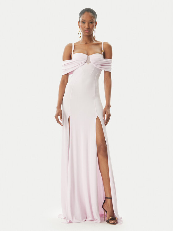 Elisabetta Franchi Sukienka wieczorowa AB-R08-51E2-V800 Różowy Regular Fit