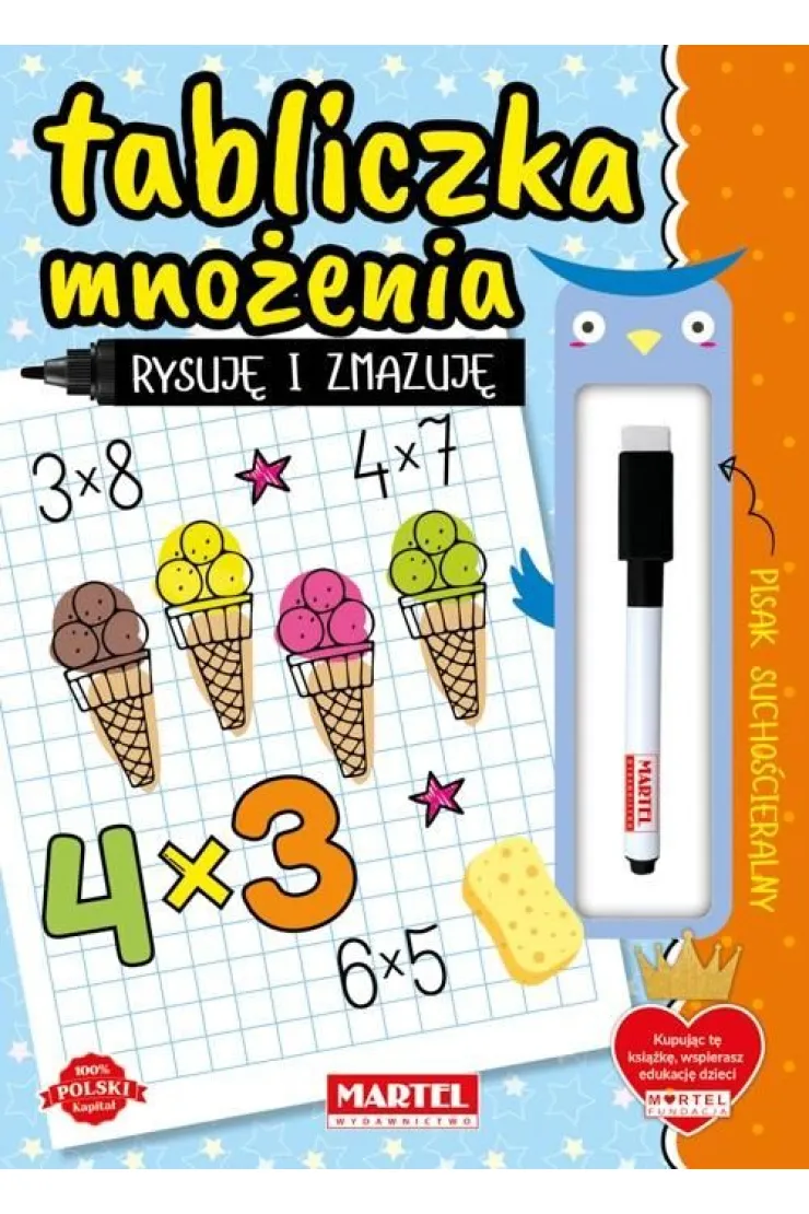 Rysuję i zmazuję. Tabliczka mnożenia z flamastrem