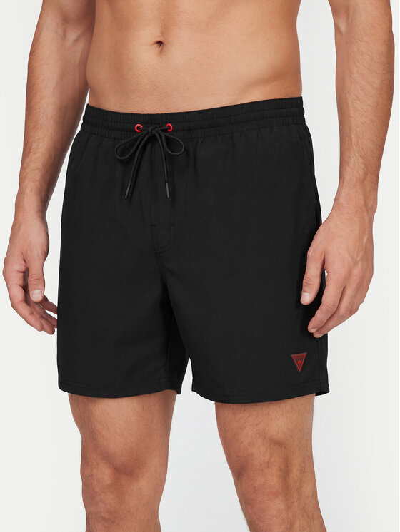 Guess Szorty kąpielowe F6GT24 WG282 MEDIUM Czarny Regular Fit