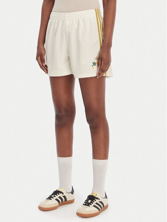 adidas Szorty sportowe Liberty London Firebird KE3663 Biały Loose Fit