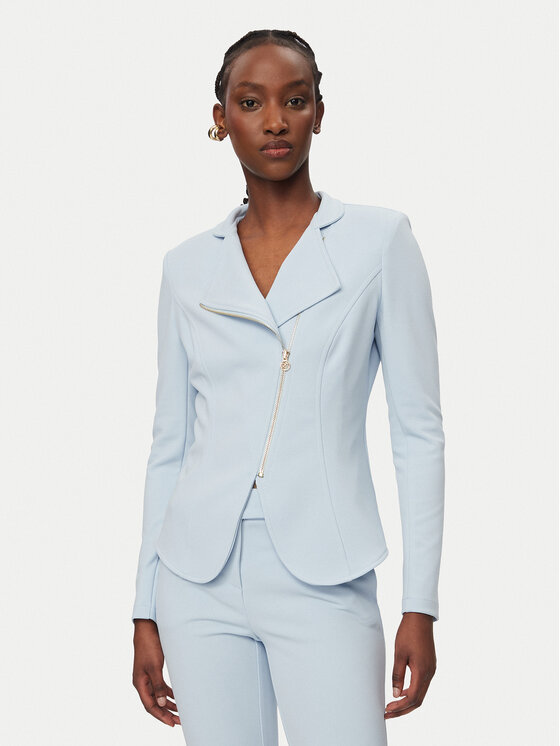 Rinascimento Marynarka CFC0127901003 Błękitny Slim Fit