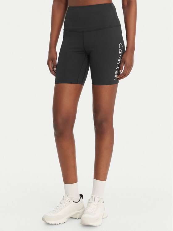 Calvin Klein Performance Szorty sportowe LVGWS6L712 Czarny Slim Fit
