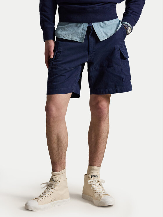 Polo Ralph Lauren Szorty materiałowe 710964027005 Granatowy Relaxed Fit