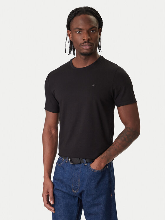 Calvin Klein T-Shirt LV04LC240G Czarny Slim Fit