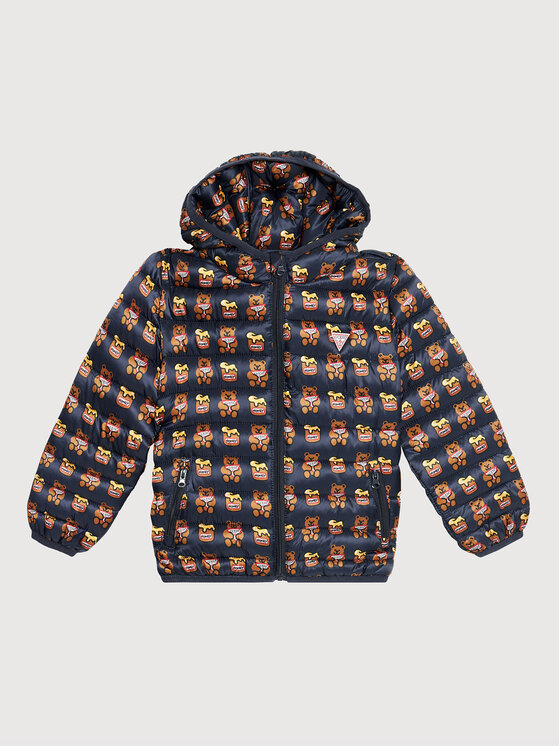 Guess Kurtka przejściowa H1YT03 WB310 Granatowy Regular Fit