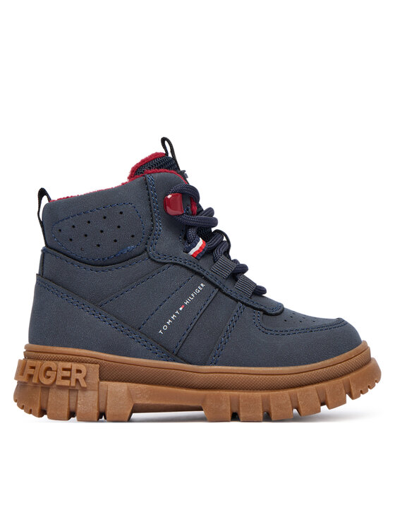 Tommy Hilfiger Trzewiki T1X5-34127-1696800 Granatowy