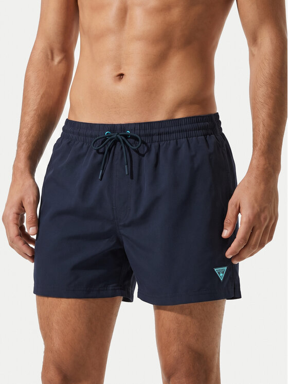 Guess Szorty kąpielowe F6GT25 WG282 SHORT Granatowy Regular Fit
