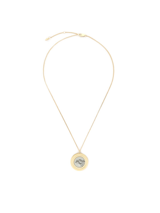 Fossil Naszyjnik Harlow Locket JF04738710 Złoty