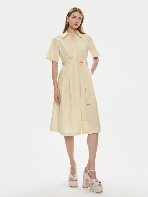 MAX&Co. Sukienka koszulowa Zeppa 2416221174200 Écru Regular Fit