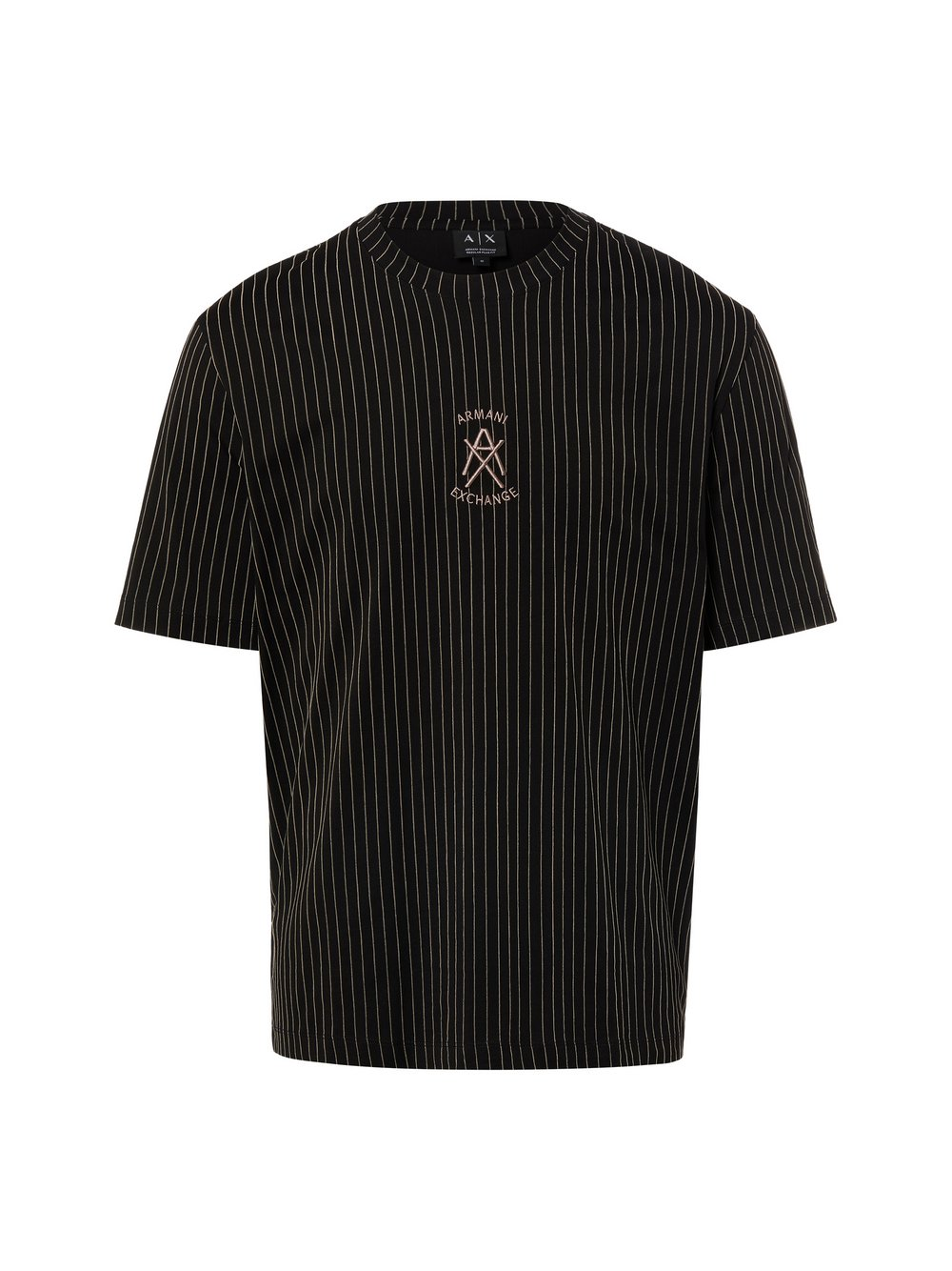 Armani Exchange Koszulka męska Mężczyźni Sztuczne włókno czarny|brązowy, M
